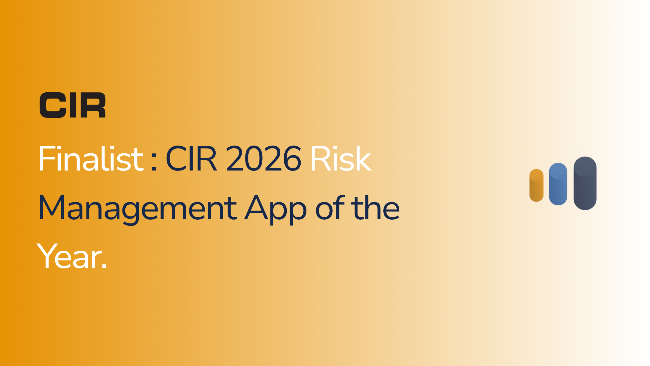 Initia Risk Shortlisted for CIR Risk Management App of the Year